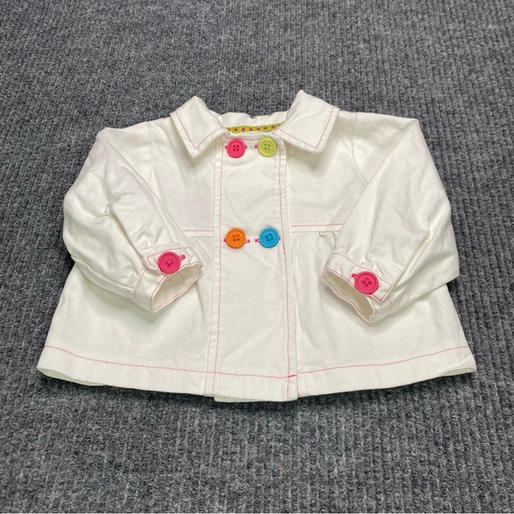 Beluga New York White Coat with Buttons Size 18 Months - Picture 2 of 6